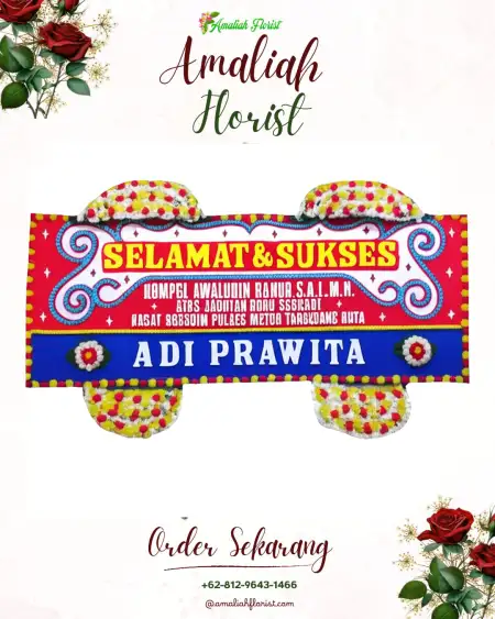 Papan Bunga Ucapan Selamat Ngombol