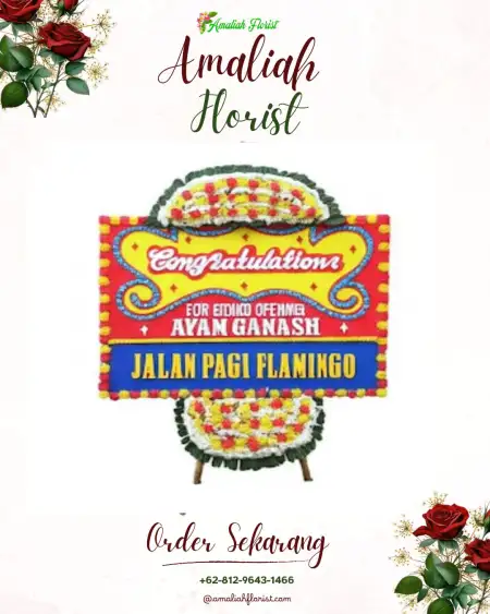 Sewa Papan Bunga Ngombol